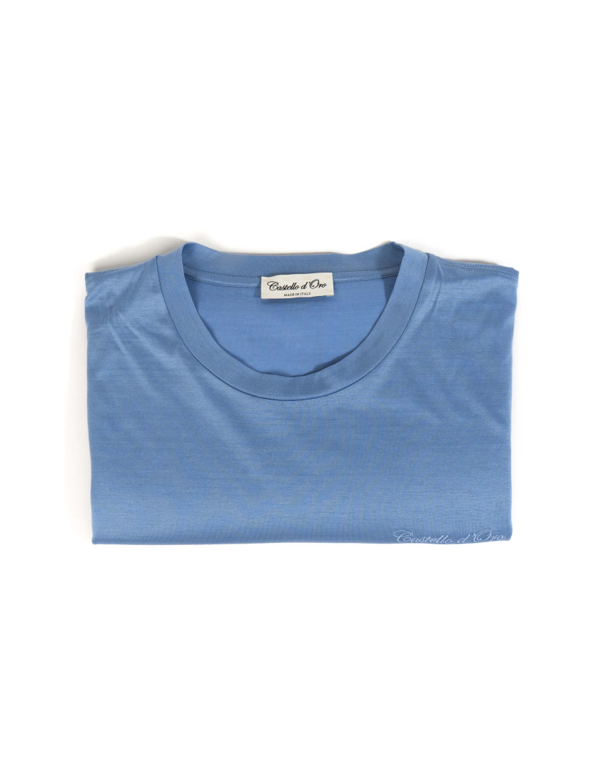 Castello d'Oro Light Blue T-shirt 100% Cotton Regular Fit image
